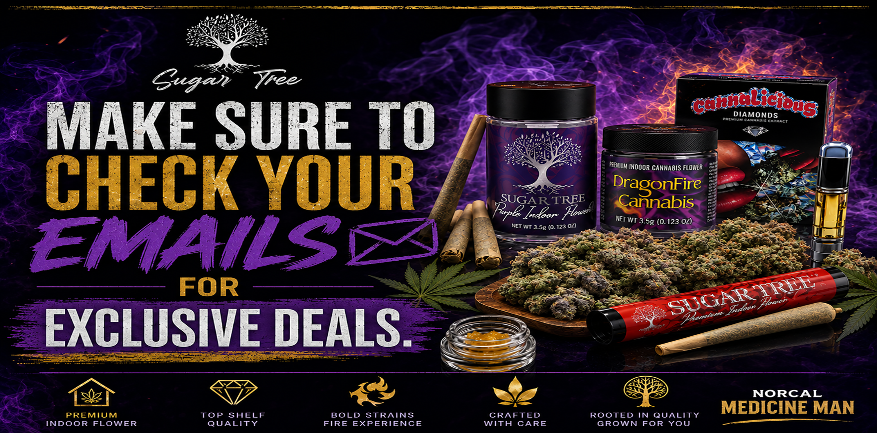 Premium cannabis flower, concentrates, and edibles from NorCal Medicine Man