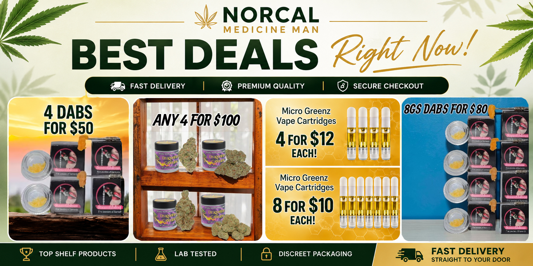 NorCal Medicine Man cannabis delivery deals in Northern California